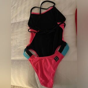 Jolyn hot pink tie back size 26